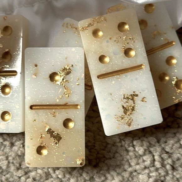 Custom Handmade Playable Resin Dominoes! - Picture 2 of 6